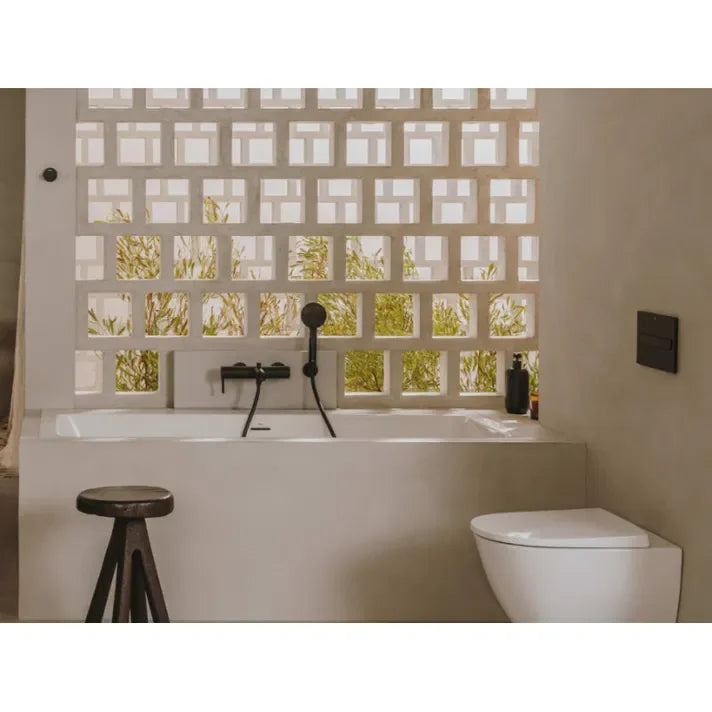 Tapa y asiento compacto de Supralit® con caída amortiguada y bisagras de acero inoxidable Ona Roca - Vista 2