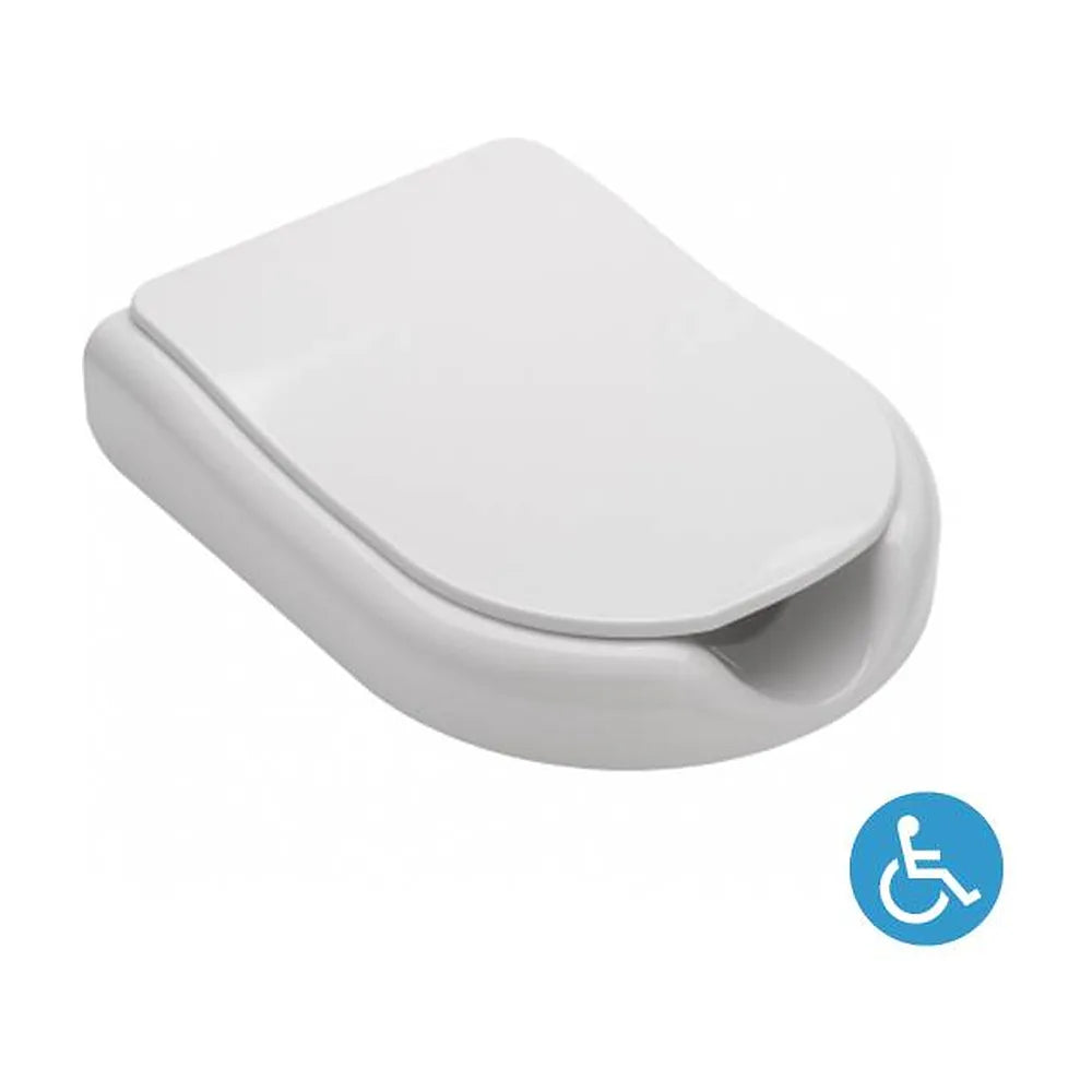 Inodoro Suspendido Adaptado Movilidad Reducida New WCCare Unisan Blanco - Vista 7