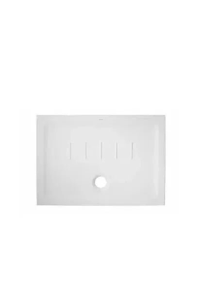 Plato extraplano de 140 cm en porcelana blanca para baño elegante y moderno Waterline de Unisan