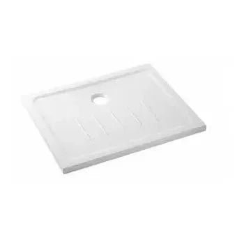 Plato de ducha extraplano arcilla refractaria blanco 100x80 cm Waterline de Unisan 2
