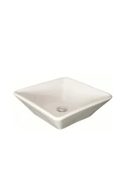 Lavabo sobre encimera blanco de 40 cm de largo para baño SIGN de Unisan