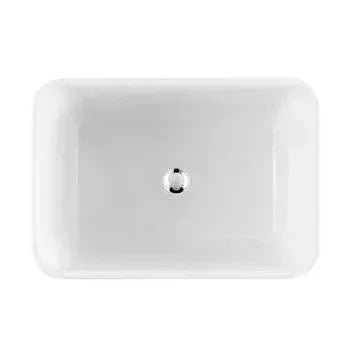 Fregadero rectangular de cerámica blanco para cocina Tribo de Unisan 2