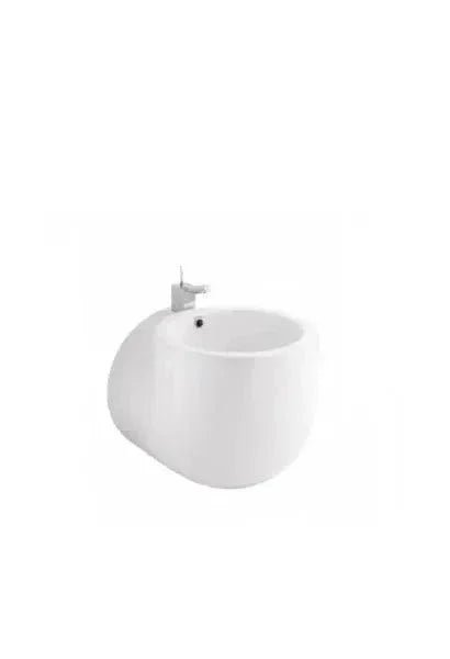 Bidé suspendido monobloc 39 cm con fijación y acabado blanco WCA de Unisan