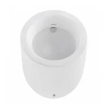 Urinario circular de porcelana vitrificada blanco con diseño moderno WCA de Unisan 2