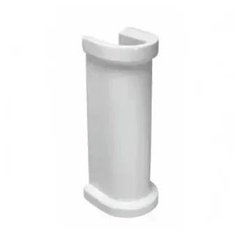 Lavabo con pedestal de 69 cm en cerámica vitreous blanca vintage de Unisan 2