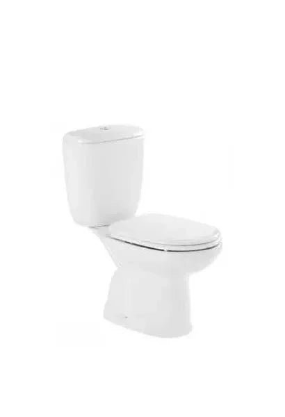Luxor inodoro compacto con cisterna y asiento de thermoplast en color blanco de Unisan
