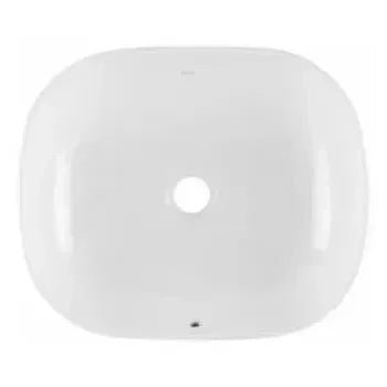 Lavabo sobre encimera de porcelana blanco elegante y resistente Sanibold de Unisan 2