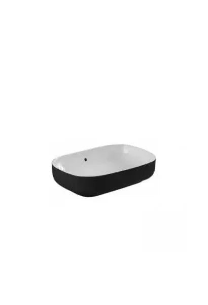 Lavabo negro moderno y elegante para tu baño Sanibold de Unisan