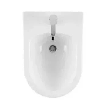 Bidé suspendido monobloc blanco con juego de fijación para baño moderno Sanibold de Unisan 2