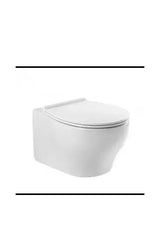 Sanproject Unisan inodoro suspendido rimflush 37 cm en porcelana blanc
