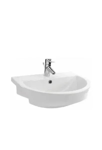 Lavabo suspendido de 66 cm en porcelana blanca de alta calidad URBY de Unisan
