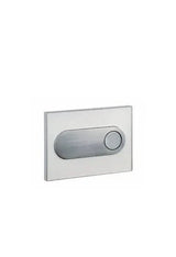 Moon Dual Flush Push Plate Chrome and White - Unisan
