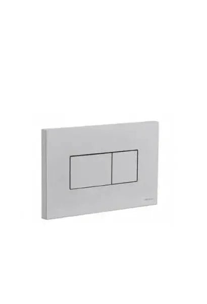 Placa pulsadora doble descarga 23 cm cromo rectangular elegante y eficiente de Unisan
