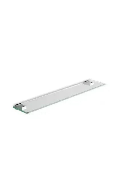 Estante de 60 cm Alexa: Cristal Acrílico y Latón en Cromo de Unisan