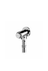 Horizontal Wall-Mounted Flush Valve with Timer Eco Unisan - Chrome Brass
