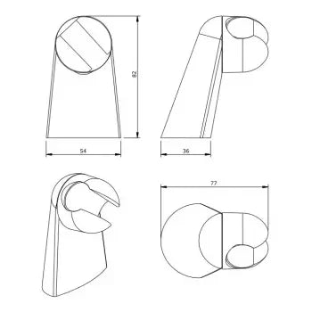Grifo de ducha monomando kit de ducha latón acabado cromo Torus de Unisan 8