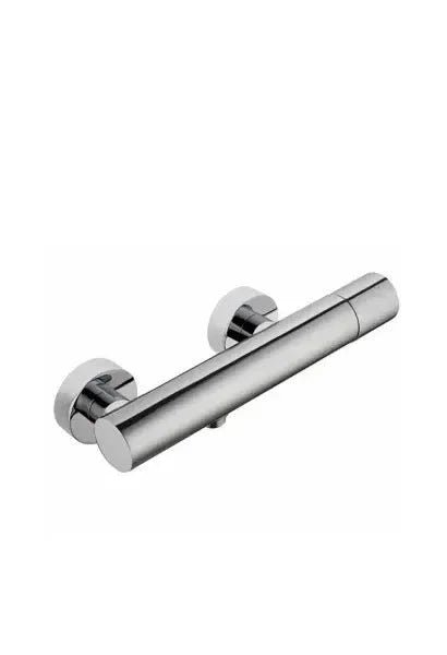 Grifo de pared para ducha monomando de 30 cm latón cromo Single de Unisan