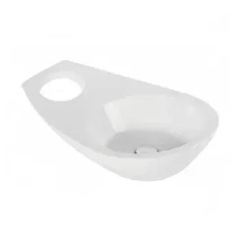 Mueble de baño de 65 cm en MDF con acabado blanco y negro brillante Join de Unisan 3