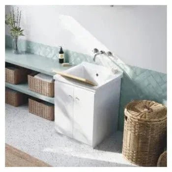 Mueble para lavadero en tablero aglomerado y melamina color blanco Blink de Unisan 3