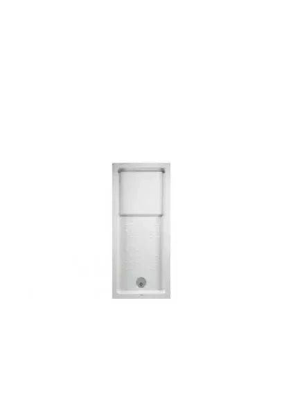 Plato de ducha acrílico 170 cm color blanco elegante y resistente Strado de Unisan
