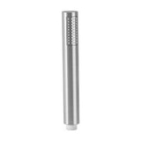Handheld shower head round design with brushed steel finish by Valaz