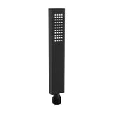 Handheld showerhead square design with matte black finish by Valaz