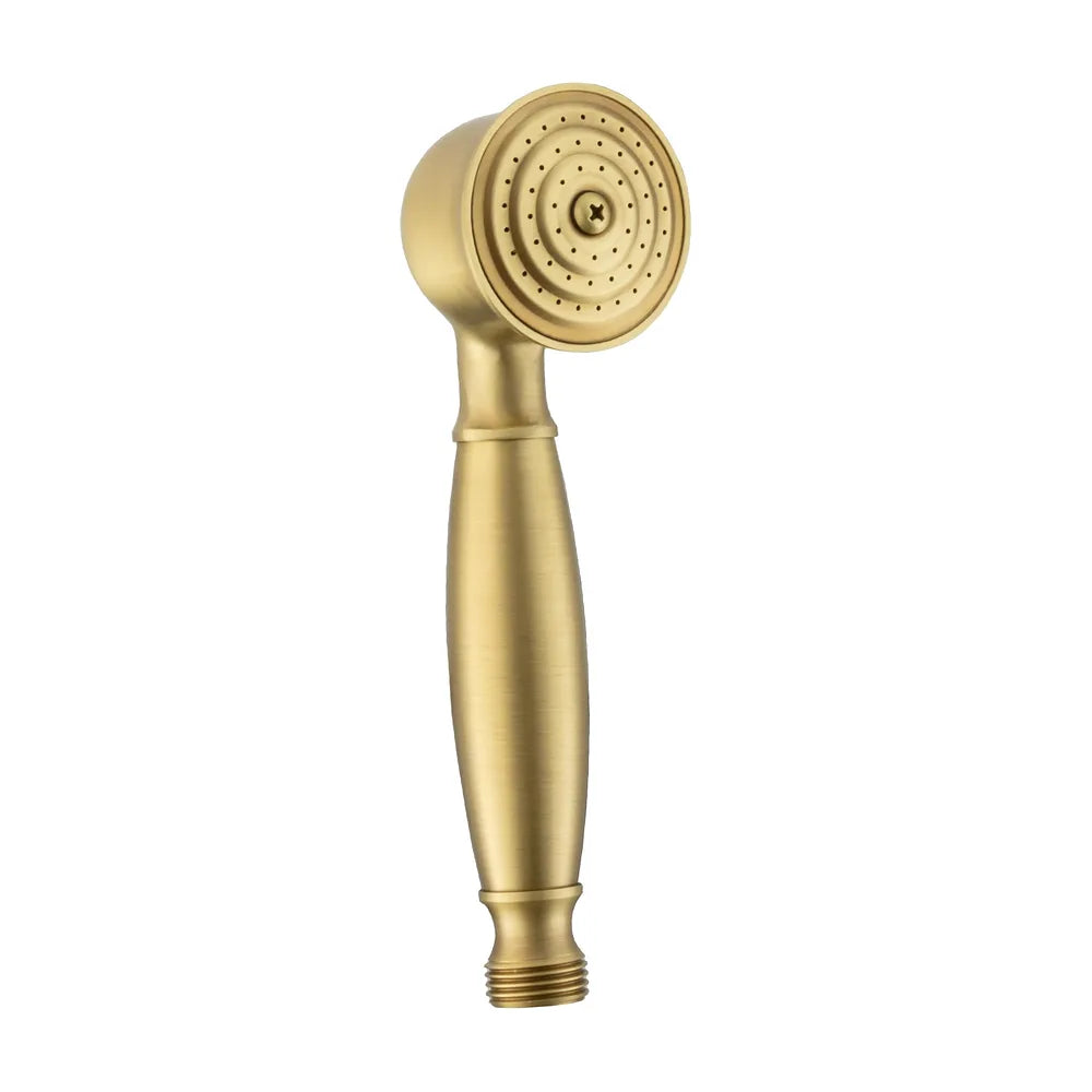Alcachofa de mano elegante y atemporal con acabado en dorado envejecido de Valaz Valaz