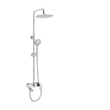 Round chrome single-handle shower and bath rail adjustable from 90 to 150 cm Viar by Valaz
