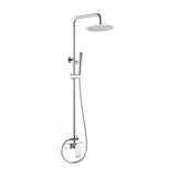 Barra de ducha monomando redonda ajustable 80 a 120 cm cromada Turia de Valaz