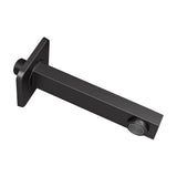 Square pipe with modern and minimalist design and matte black finish and 1/2 inch thread by Valaz