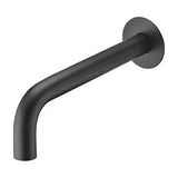 round wall mounted brass bathroom faucet matte black finish Besaya by Valaz