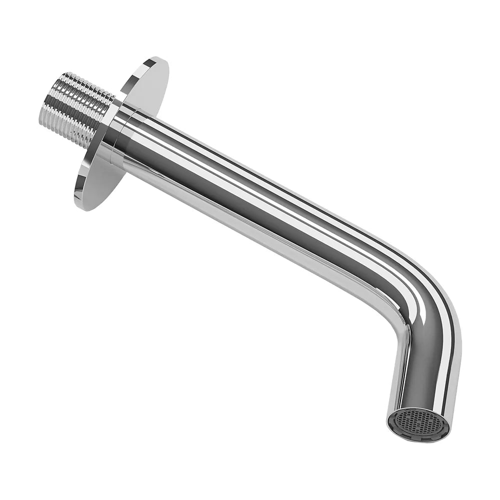Caño de lavabo redondo empotrado 21 cm latón cromado de Valaz Valaz
