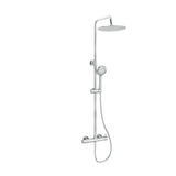 Shower column single handle round chrome design height 80 to 120 cm Jabalón by Valaz