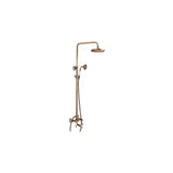 Set doccia e vasca dal design vintage con finiture arrotondate in oro anticato Mijares de Valaz