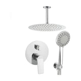 Round recessed shower single handle chrome ceiling mounted Vaca by Valaz