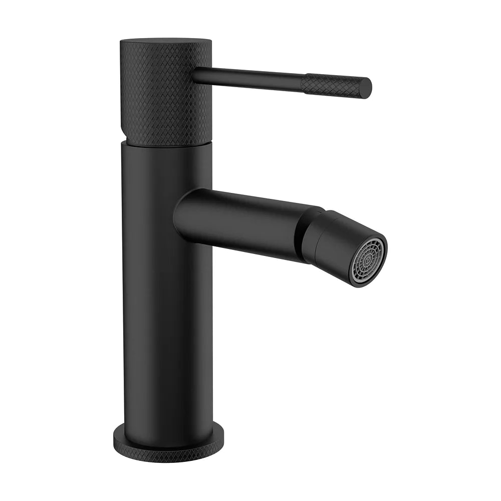 Grifo de bidé monomando caño recto acabado negro mate maneta luxury Casares de Valaz Valaz