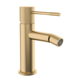 Bidet Faucet Single Handle Straight Spout Matte Gold Finish PVD Protection Lever Luxury Casares by Valaz