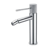 Grifo de bidé monomando caño recto cromado maneta luxury Casares de Valaz