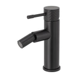 Mitigeur de bidet à commande unique finition noir mat poignée de luxe Birim de Valaz