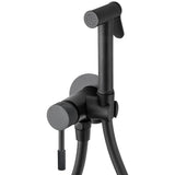 Mitigeur de bidet encastré rond noir mat avec poignée Luxury Torina de Valaz <serie> de Valaz