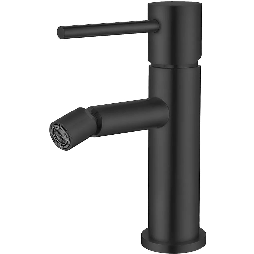 Grifo de bidet monomando redondo negro mate Ebro de Valaz Valaz