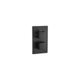 thermostatic faucet 2 way recessed wall mounted matte black finish Valaz