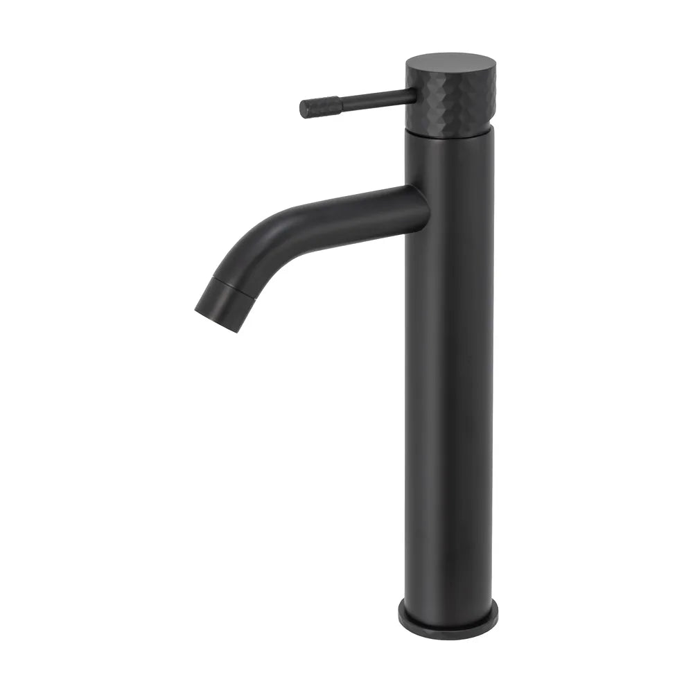 Grifo de lavabo alto monomando con maneta luxury en negro mate Oda de Valaz Valaz