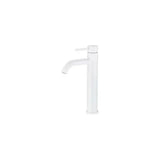 White brass tall single lever bathroom basin faucet high spout Jabalón by Valaz