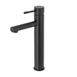 Grifo de lavabo alto monomando para pica con maneta luxury en negro mate Birim de Valaz