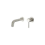 built in bathroom sink faucet with single handle brushed stainless steel finish Deva by Valaz