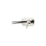 Round wall mounted bathroom faucet with a single lever brass chrome finish Duero by Valaz