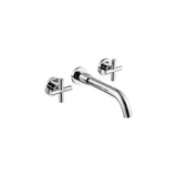 Concealed two-lever basin tap round in chrome Nalon by Valaz