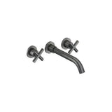 Grifo de lavabo empotrado bimando redondo en negro mate Nalon de Valaz