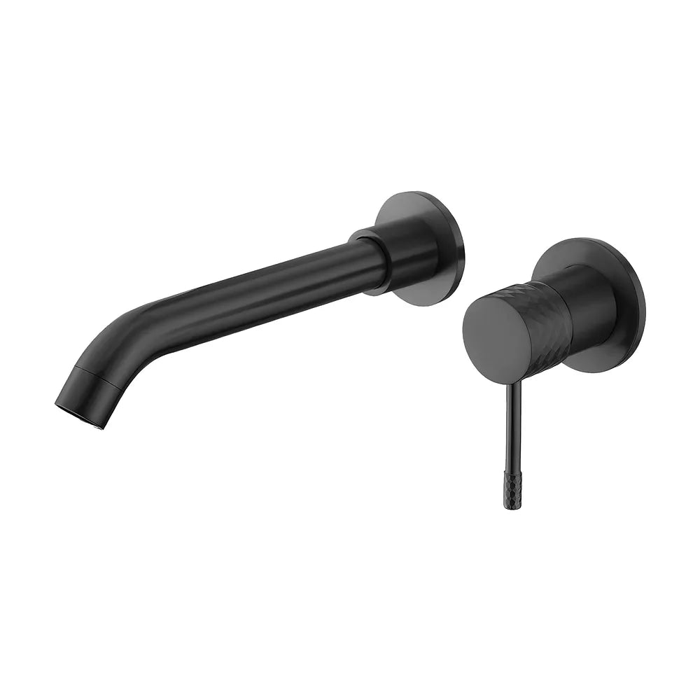 Grifo de lavabo empotrado monomando con maneta luxury en negro mate Ofin de Valaz Valaz